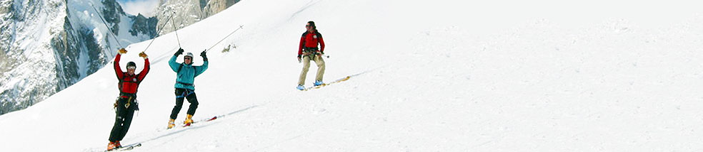 Heli-ski-guide Mont Blanc  Chamonix Courmayeur header